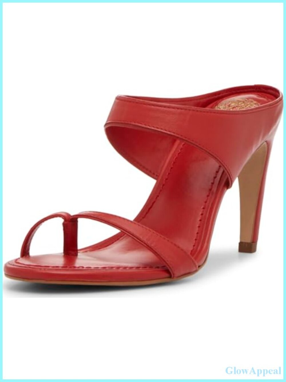 Vince Camuto Brisa Toe Loop Heel Mule Sandals Leather 3.5" Stiletto